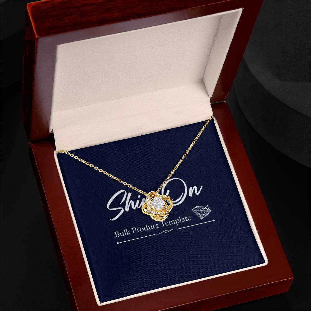 Dazzling Love Knot Necklace