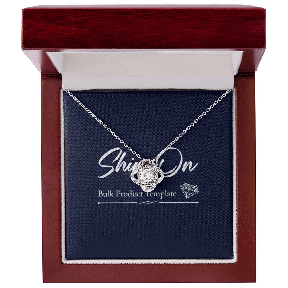 Dazzling Love Knot Necklace