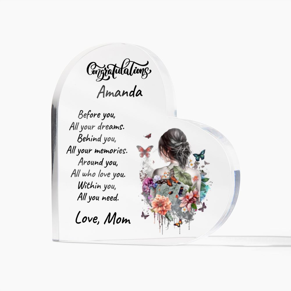 Daughter Graduation Congratulations Personalized Acrylic Plaque