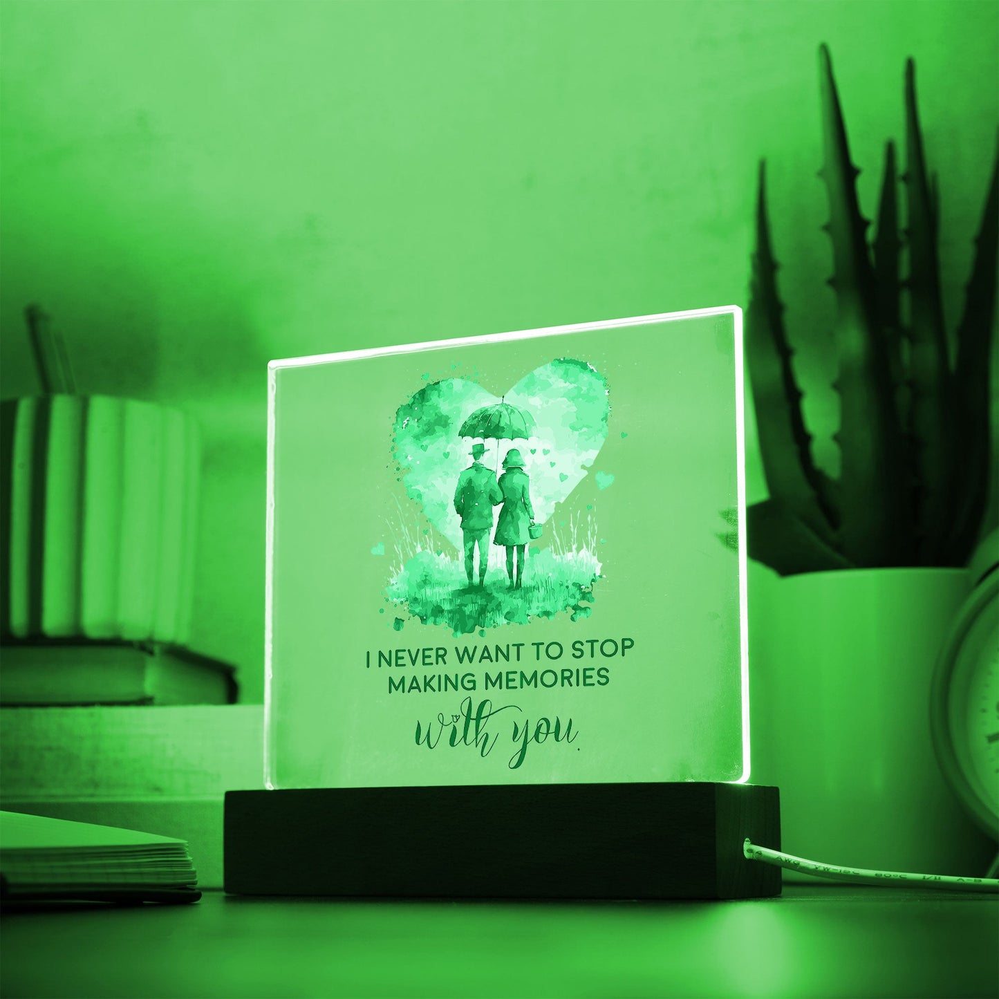 Gift for Soulmate I Never Want to Stop Making Memories with You Acrylic Plaque