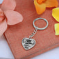 Graduation Class of 2023 Congratulations Heart Shaped Engraved Keychain