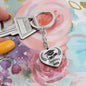 Graduation Class of 2023 Congratulations Heart Shaped Engraved Keychain