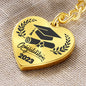 Graduation Class of 2023 Congratulations Heart Shaped Engraved Keychain