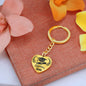 Graduation Class of 2023 Congratulations Heart Shaped Engraved Keychain