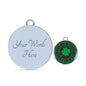 Let's Get Lucked Up St. Patrick's Day Engraved Circle Bangle Bracelet