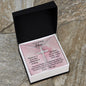To My Amazing Mom CZ Cross Pendant Necklace