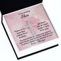 To My Amazing Mom CZ Cross Pendant Necklace
