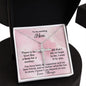 To My Amazing Mom CZ Cross Pendant Necklace