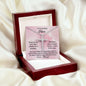 To My Amazing Mom CZ Cross Pendant Necklace