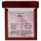 To My Amazing Mom CZ Cross Pendant Necklace