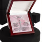 To My Amazing Mom CZ Cross Pendant Necklace