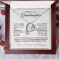 To My Precious Granddaughter Forever Love Heart Pendant Necklace