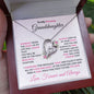 To My Precious Granddaughter Forever Love Heart Pendant Necklace