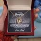 To My Daughter - I Believe in You Forever Love Necklace
