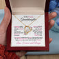 To My Precious Granddaughter Forever Love Heart Pendant Necklace