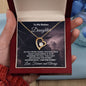 To My Badass Daughter - Storm - Forever Love Heart Pendant Necklace