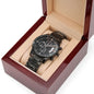 To My Father in Law from Son in Law Engraved Wrist Watch