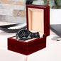 To My Father in Law from Son in Law Engraved Wrist Watch