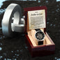To My Father in Law Gift from Son in Law Openwork Watch