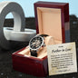 To My Father in Law Gift from Son in Law Openwork Watch