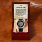 To My Father in Law Gift from Son in Law Openwork Watch