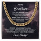 To My Brother - I Am The Storm - Cuban Chain Link Necklace