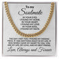 To My Soulmate I Found My Love Cuban Chain Link Necklace with Message Card and Gift Box