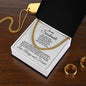 To My Soulmate I Found My Love Cuban Chain Link Necklace with Message Card and Gift Box