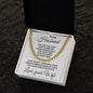 To My Husband - You are the Light - Cuban Chain Necklace with Message Card and Gift Box