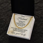 To My Husband - Beat of My Heart - Cuban Chain Necklace with Message Card and Gift Box