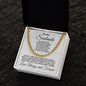 To My Soulmate I Found My Love Cuban Chain Link Necklace with Message Card and Gift Box