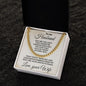 To My Husband - The Love That Fills My Heart - Cuban Link Necklace