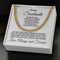To My Soulmate I Found My Love Cuban Chain Link Necklace with Message Card and Gift Box