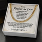 Father in Law Gift from Daughter in Law - Cuban Link Necklace