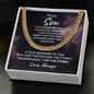 To My Son - I Am the Storm - Cuban Chain Link Necklace