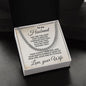 To My Husband - The Love That Fills My Heart - Cuban Link Necklace