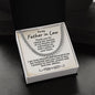 To My Father in Law Gift from Son in Law Cuban Chain Link Necklace
