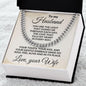 To My Husband - The Love That Fills My Heart - Cuban Link Necklace