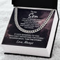To My Son - I Am the Storm - Cuban Chain Link Necklace