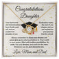 Daughter Graduation Congratulations Proud of You Love Knot Necklace