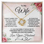 To My Wife - I Can't Live Without You - Love Knot Necklace