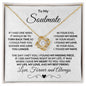To My Soulmate - One Wish - Love Knot Necklace with Heartfelt Message