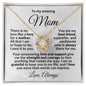 To my Amazing Mom - You are my Best Friend - Love Knot Pendant Necklace with Heartfelt Message