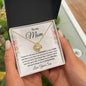 Gift for Mom from Son Love Knot Necklace with Message Card Gift Box