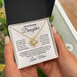To My Amazing Daughter - I Promise - Love Knot Necklace with Message Card and Gift Box