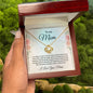 Heartfelt Gift for Mom Love Knot Necklace with Message Card Gift Box