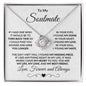 To My Soulmate - One Wish - Love Knot Necklace with Heartfelt Message
