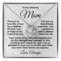 To my Amazing Mom - You are my Best Friend - Love Knot Pendant Necklace with Heartfelt Message