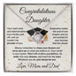 Daughter Graduation Congratulations Proud of You Love Knot Necklace