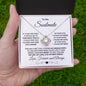 To My Soulmate - One Wish - Love Knot Necklace with Heartfelt Message